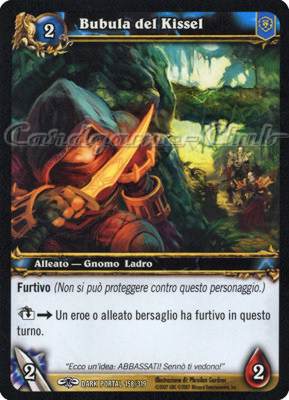 DARK PORTAL 158 / 319 Bubula del Kissel comune (IT) -NEAR MINT-