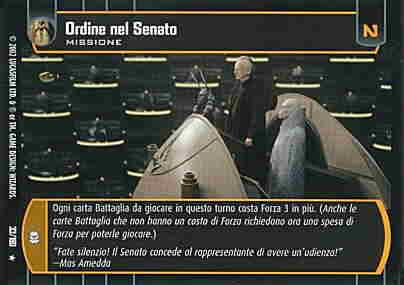 033 / 180 Ordine nel Senato rara (IT) -NEAR MINT-