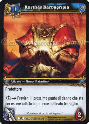 DARK PORTAL 174 / 319 Korthas Barbagrigia comune (IT) -NEAR MINT-