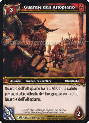 DARK PORTAL 200 / 319 Guardie dell'Altopiano comune (IT) -NEAR MINT-