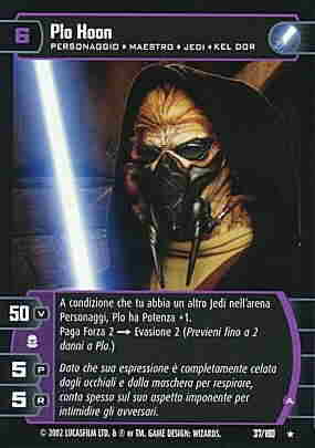 037 / 180 Plo Koon rara (IT) -NEAR MINT-