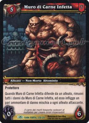 DARK PORTAL 228 / 319 Muro di Carne Infetta non comune (IT) -NEAR MINT-