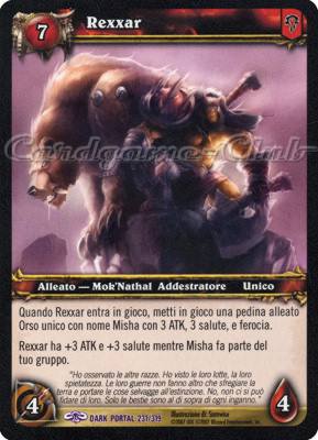 DARK PORTAL 231 / 319 Rexxar epica (IT) -NEAR MINT-