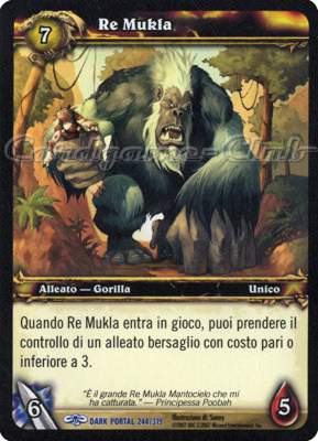 DARK PORTAL 244 / 319 Re Mukla rara (IT) -NEAR MINT-