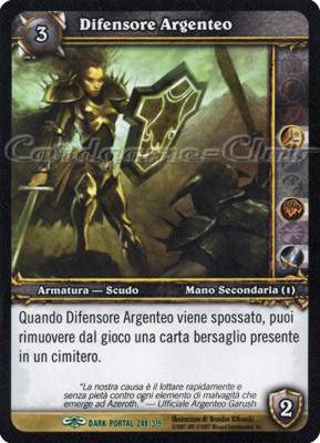 DARK PORTAL 248 / 319 Difensore Argenteo non comune (IT) -NEAR MINT-