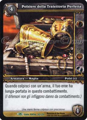 DARK PORTAL 262 / 319 Polsiere della Traiettoria Perfetta non comune (IT) -NEAR MINT-