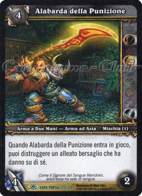 DARK PORTAL 275 / 319 Alabarda della Punizione non comune (IT) -NEAR MINT-