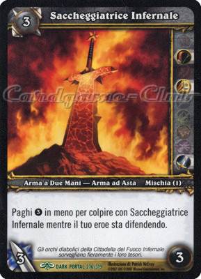 DARK PORTAL 276 / 319 Saccheggiatrice Infernale non comune (IT) -NEAR MINT-