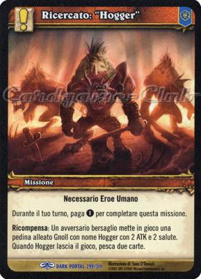 DARK PORTAL 299 / 319 Ricercato: "Hogger" rara (IT) -NEAR MINT-