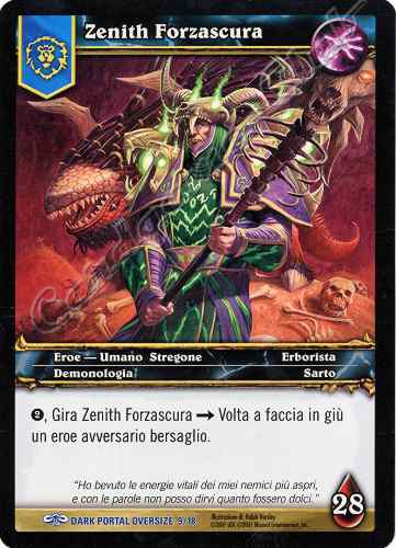 DARK PORTAL OVERSIZE 09/18 Zenith Forzascura rara oversize -NEAR MINT-