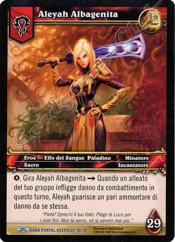 DARK PORTAL OVERSIZE 10/18 Aleyah Albagenita rara oversize -NEAR MINT-