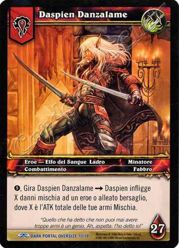 DARK PORTAL OVERSIZE 13/18 Daspien Danzalame rara oversize -NEAR MINT-