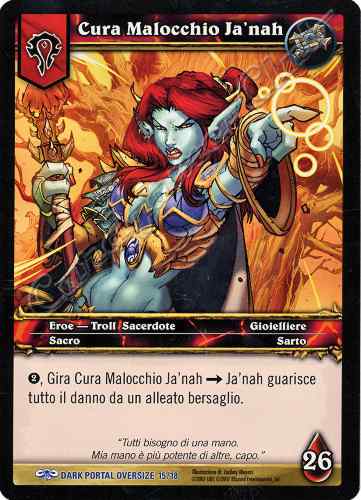 DARK PORTAL OVERSIZE 15/18 Cura Malocchio Ja'nah rara oversize -NEAR MINT-