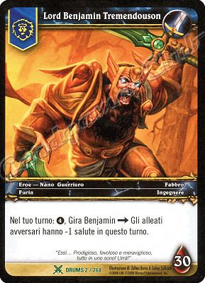 DRUMS 002 / 268 Lord Benjamin Tremendouson non comune -NEAR MINT-