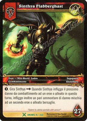 DRUMS 015 / 268 Sinthya Flabberghast non comune -NEAR MINT-