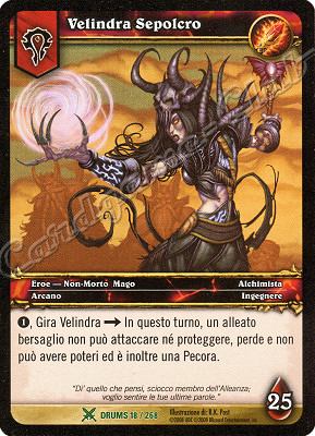 DRUMS 018 / 268 Velindra Sepolcro non comune -NEAR MINT-