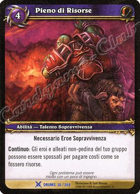 DRUMS 030 / 268 Pieno di Risorse rara -NEAR MINT-