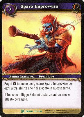 DRUMS 032 / 268 Sparo Improvviso non comune -NEAR MINT-