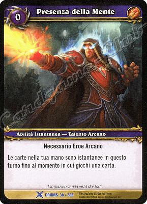 DRUMS 038 / 268 Presenza della Mente rara -NEAR MINT-