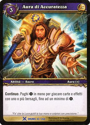 DRUMS 043 / 268 Aura di Accuratezza rara -NEAR MINT-