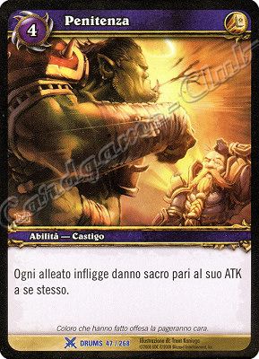 DRUMS 047 / 268 Penitenza rara -NEAR MINT-