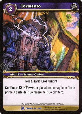 DRUMS 054 / 268 Tormento rara -NEAR MINT-