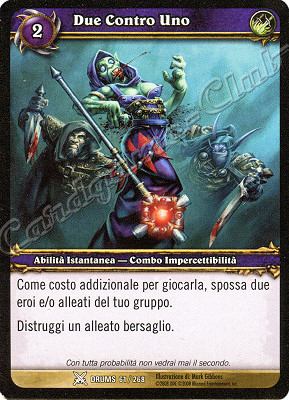 DRUMS 061 / 268 Due Contro Uno comune -NEAR MINT-