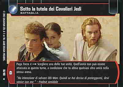 056 / 180 Sotto la tutela dei cavalieri Jedi rara (IT) -NEAR MINT-