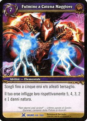 DRUMS 068 / 268 Fulmine a Catena Maggiore rara -NEAR MINT-