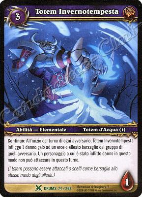 DRUMS 074 / 268 Totem Invernotempesta non comune -NEAR MINT-
