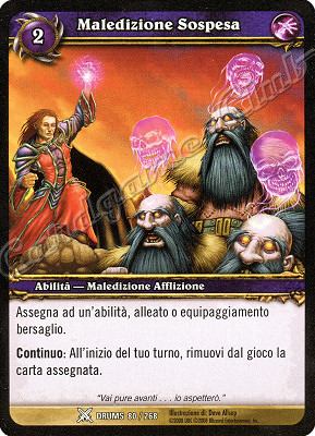 DRUMS 080 / 268 Maledizione Sospesa comune -NEAR MINT-