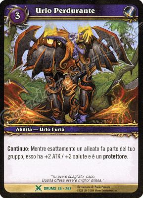 DRUMS 086 / 268 Urlo Perdurante non comune -NEAR MINT-