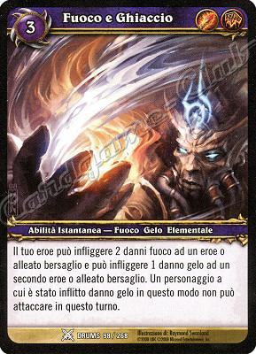 DRUMS 098 / 268 Fuoco e Ghiaccio comune -NEAR MINT-