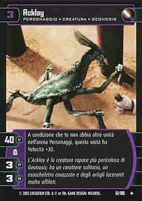 061 / 180 Acklay non comune (IT) -NEAR MINT-