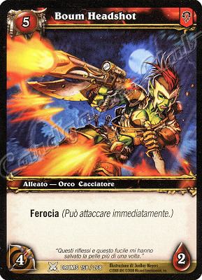 DRUMS 158 / 268 Boum Headshot comune -NEAR MINT-