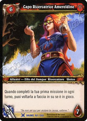 DRUMS 161 / 268 Capo Ricercatrice Amereldine rara -NEAR MINT-