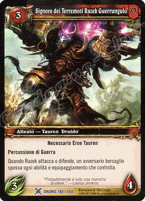 DRUMS 188 / 268 Signore dei Terremoti Razek Guerrungulo rara -NEAR MINT-