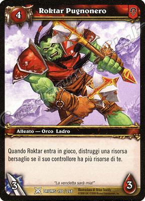 DRUMS 190 / 268 Roktar Pugnonero comune -NEAR MINT-