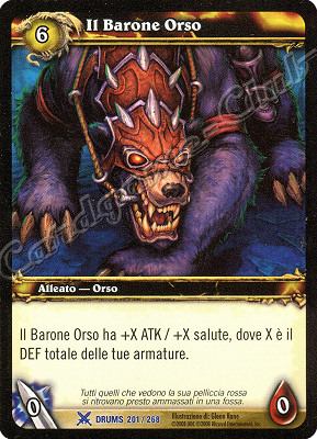 DRUMS 201 / 268 Il Barone Orso rara -NEAR MINT-