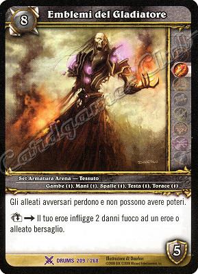 DRUMS 209 / 268 Emblemi del Gladiatore epica -NEAR MINT-