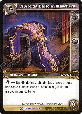 DRUMS 210 / 268 Abito da Ballo in Maschera rara -NEAR MINT-