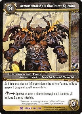 DRUMS 211 / 268 Armamentario del Gladiatore Spietato epica -NEAR MINT-