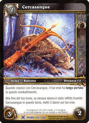 DRUMS 222 / 268 Cercasangue rara -NEAR MINT-