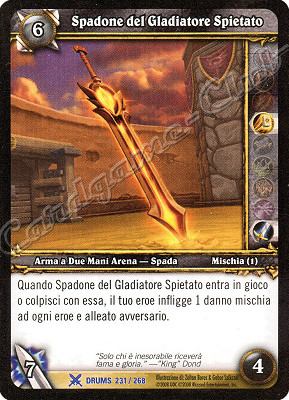 DRUMS 231 / 268 Spadone del Gladiatore Spietato rara -NEAR MINT-