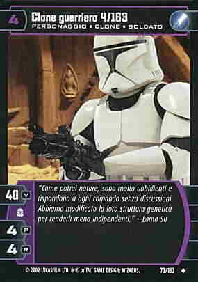 073 / 180 Clone guerriero 4/163 non comune (IT) -NEAR MINT-