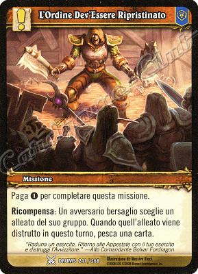 DRUMS 241 / 268 L'Ordine Dev'Essere Ripristinato comune -NEAR MINT-