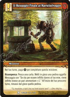 DRUMS 244 / 268 Il Messaggio Finale ai Martelselvaggio comune -NEAR MINT-