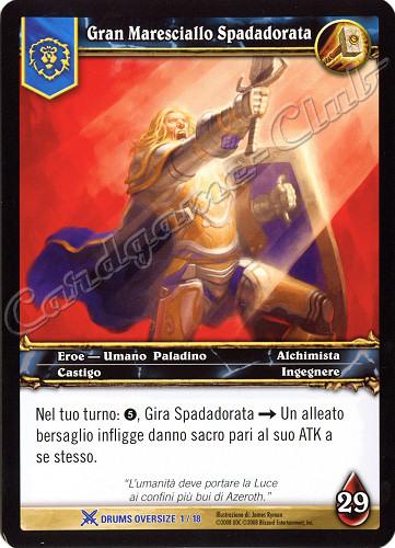 DRUMS OVERSIZE 01/18 Gran Maresciallo Spadadorata rara oversize -NEAR MINT-