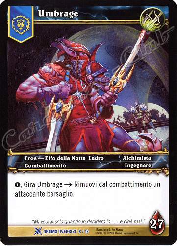 DRUMS OVERSIZE 08/18 Umbrage rara oversize -NEAR MINT-