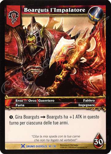 DRUMS OVERSIZE 10/18 Boarguts l'Impalatore rara oversize -NEAR MINT-